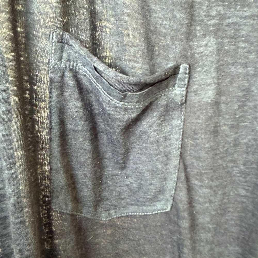 John Varvatos Charcoal V-Neck Tee - Picture 3 of 6